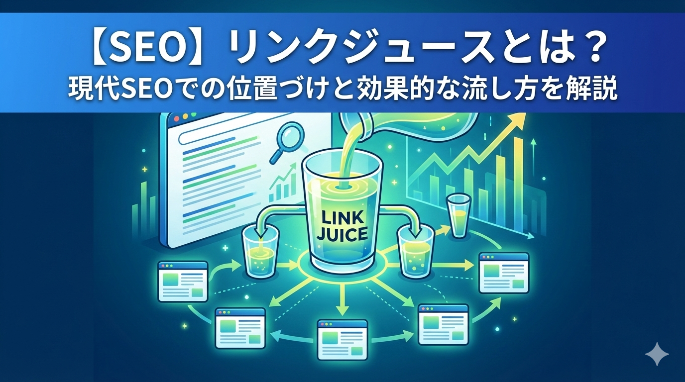 【SEO】リンクジュースとは？現代SEOでの位置づけと被リンク戦略