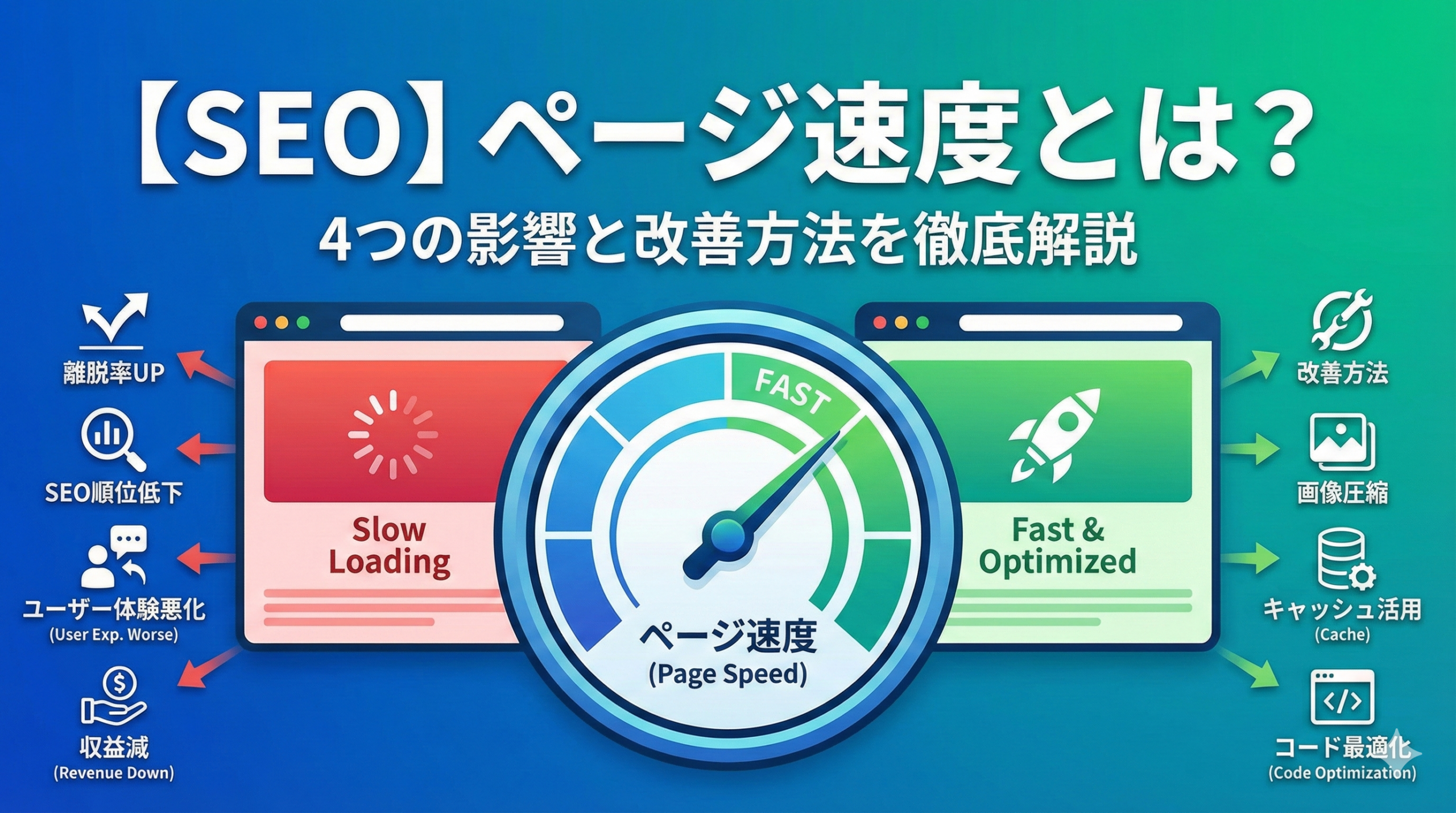 【SEO】ページ速度とは？4つの影響と改善方法を徹底解説