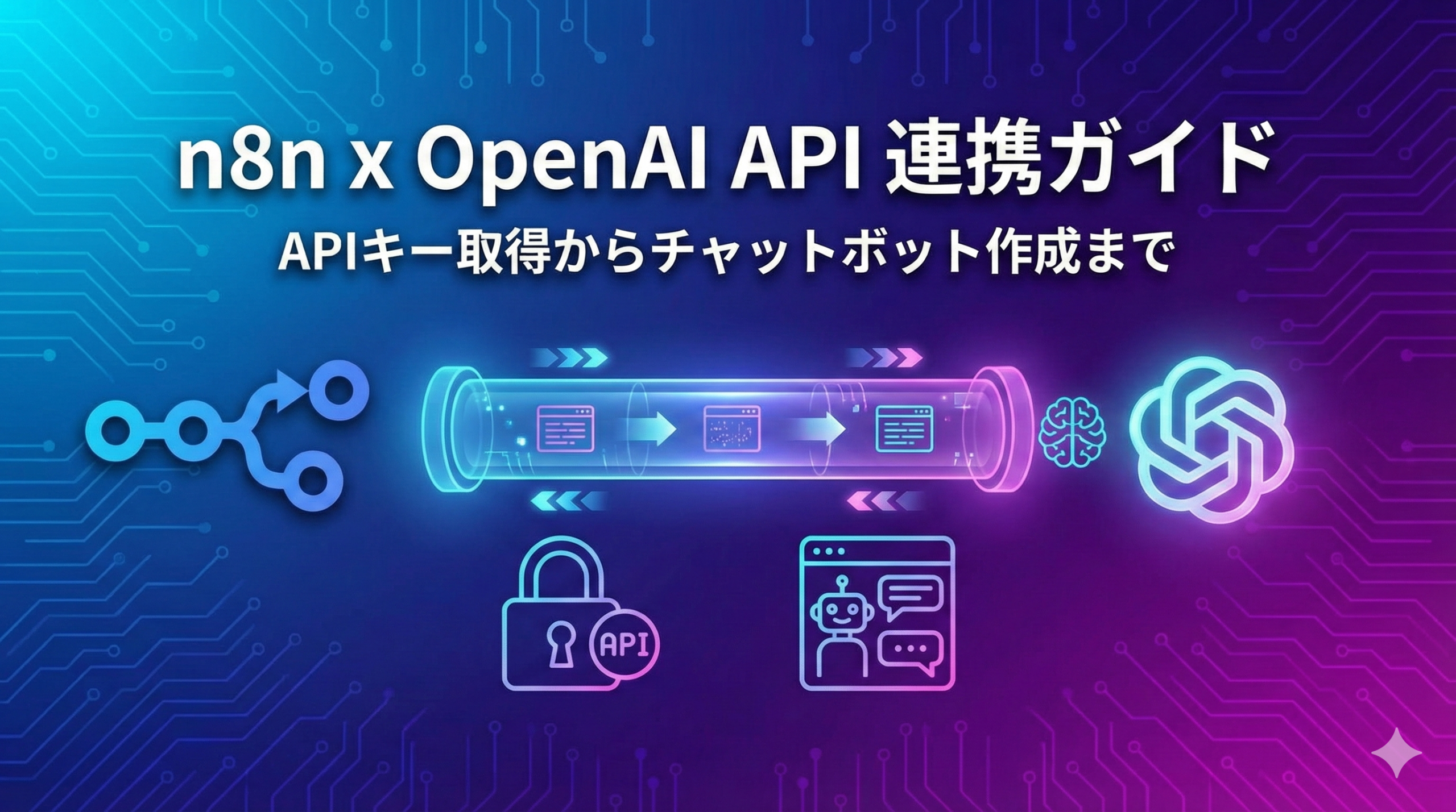 n8n × OpenAI API連携ガイド｜APIキー取得からチャットボット作成まで