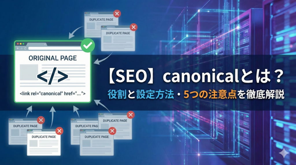 【SEO】canonicalとは？役割と設定方法・5つの注意点を徹底解説
