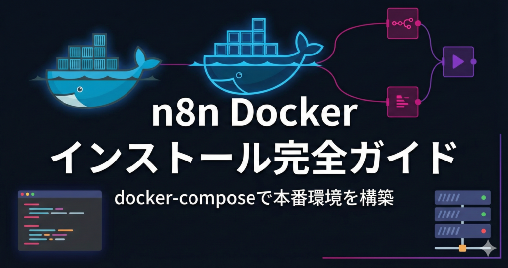 n8n Dockerインストール完全ガイド｜docker-composeで本番環境を構築する手順