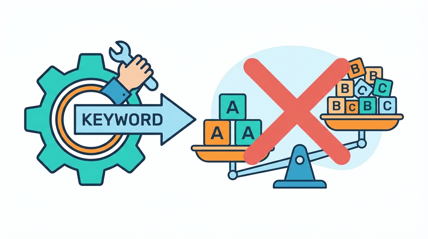 キーワード出現率を調整するのは逆効果