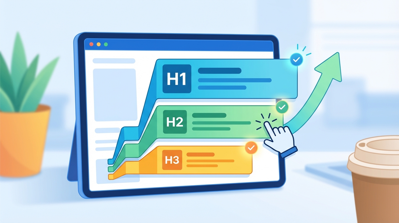 基本的なhタグの設定方法