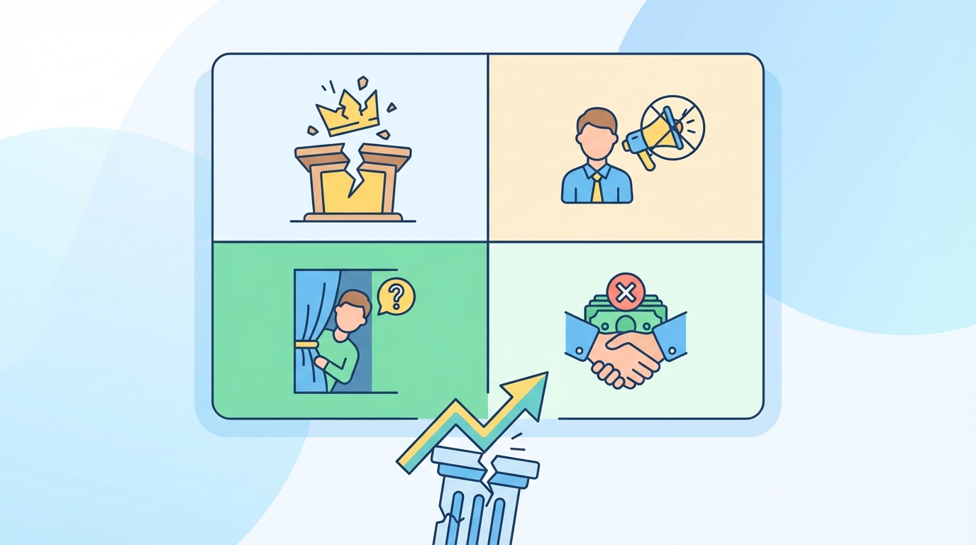 権威性を損ねる4つのNG行為