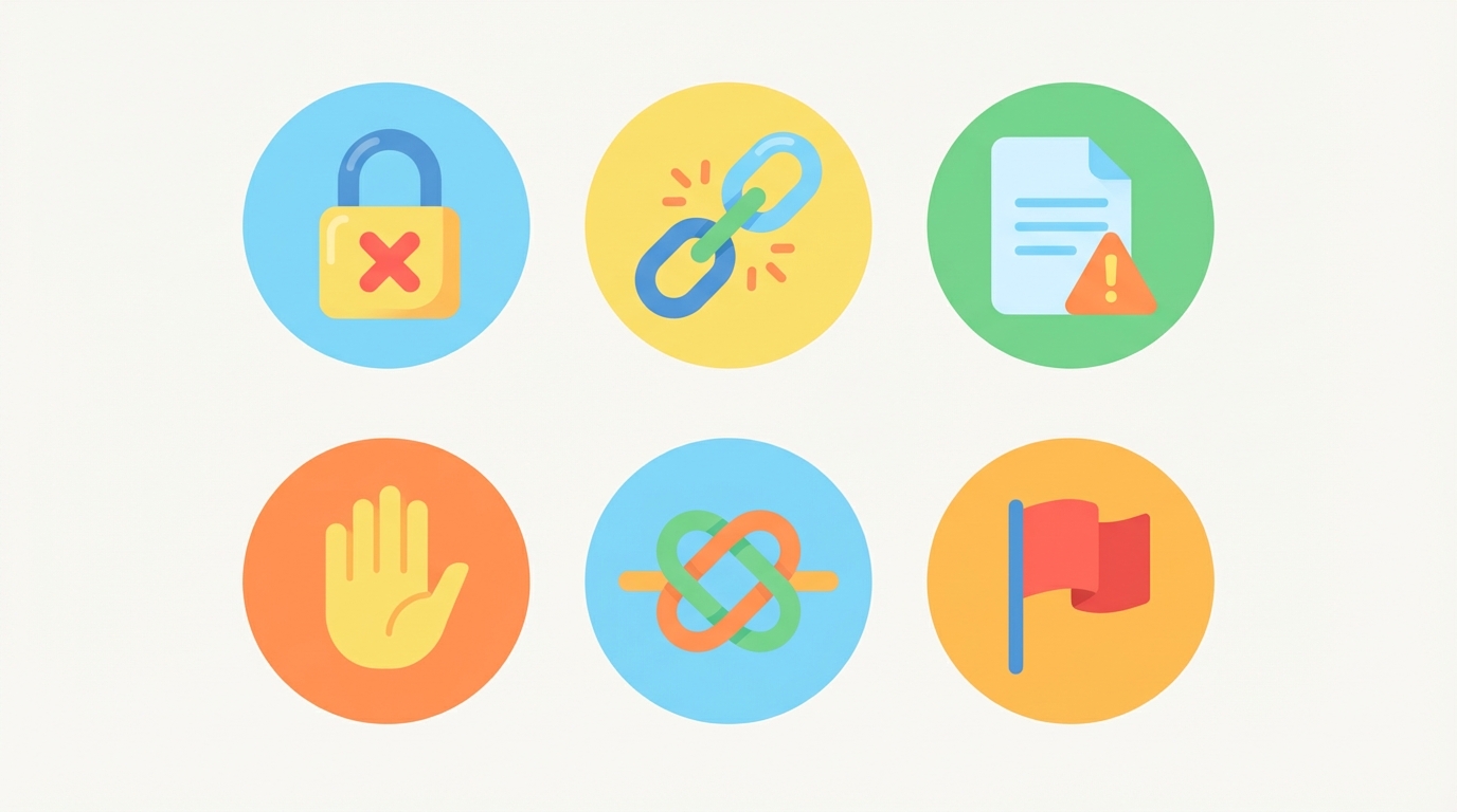 特に注意すべき6つの違反行為